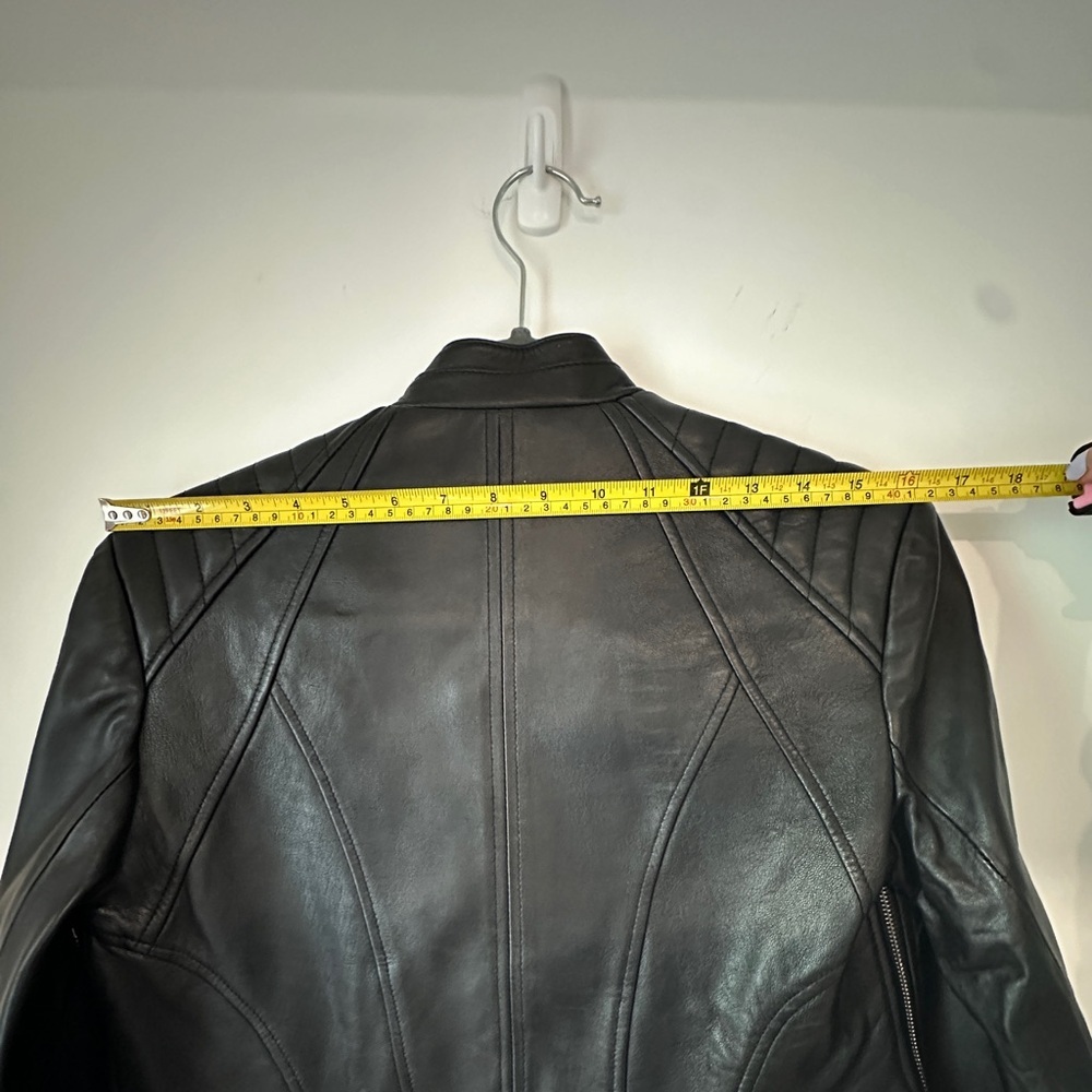 Barney's New York Leather Biker Jacket size M vintage excellent condition - Picture 12 of 12